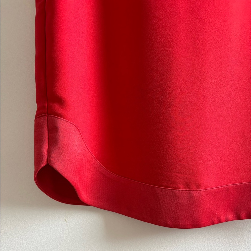 Banana Republic Coral Red Sheath Dress with 3/4 Flutter Sleeves - Picture 3 of 10